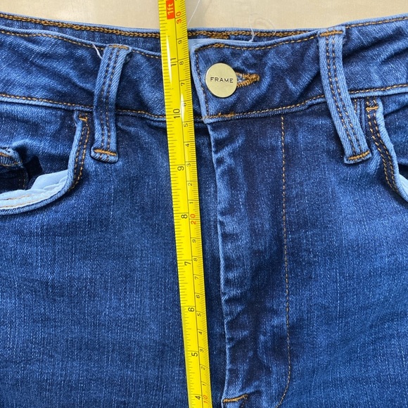 Frame High Rise Le One Skinny in Kodak Wash Sz 29 Classic Closet Staple Capsule - Picture 4 of 11